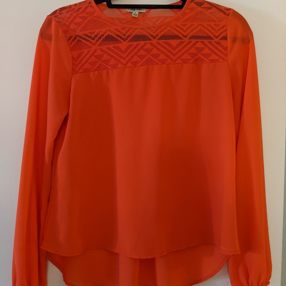 3 for 12! Coral flowy blouse